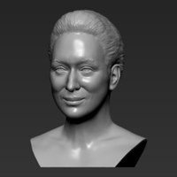 Meryl Streep bust 3D printing ready stl obj formats - Thumbnail 2
