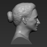 Meryl Streep bust 3D printing ready stl obj formats - Thumbnail 8