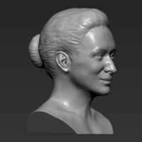 Meryl Streep bust 3D printing ready stl obj formats - Thumbnail 9