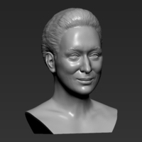 Meryl Streep bust 3D printing ready stl obj formats - Thumbnail 11