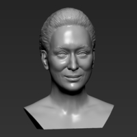 Meryl Streep bust 3D printing ready stl obj formats - Thumbnail 12