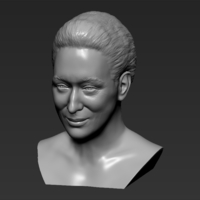 Meryl Streep bust 3D printing ready stl obj formats - Thumbnail 13