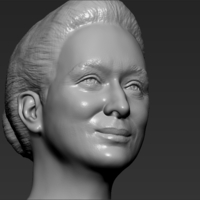 Meryl Streep bust 3D printing ready stl obj formats - Thumbnail 15