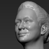 Meryl Streep bust 3D printing ready stl obj formats - Thumbnail 16