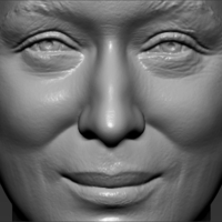 Meryl Streep bust 3D printing ready stl obj formats - Thumbnail 18