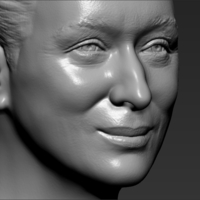 Meryl Streep bust 3D printing ready stl obj formats - Thumbnail 19
