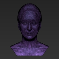 Meryl Streep bust 3D printing ready stl obj formats - Thumbnail 20