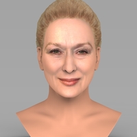 Small Meryl Streep bust ready for full color 3D printing 3D Printing 274834