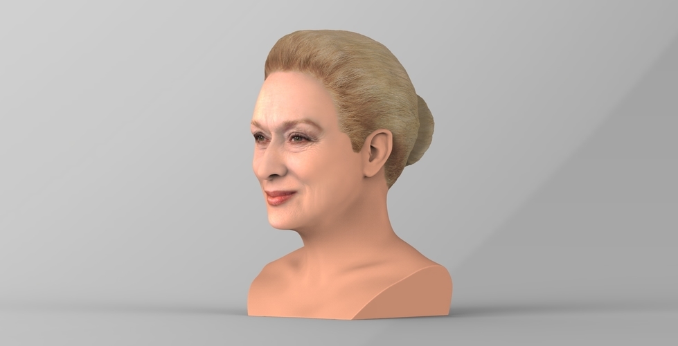 Meryl Streep bust ready for full color 3D printing 3D Print 274836