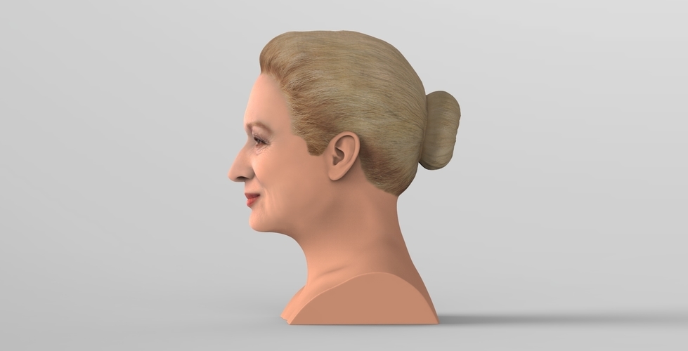 Meryl Streep bust ready for full color 3D printing 3D Print 274837
