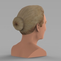 Meryl Streep bust ready for full color 3D printing - Thumbnail 5