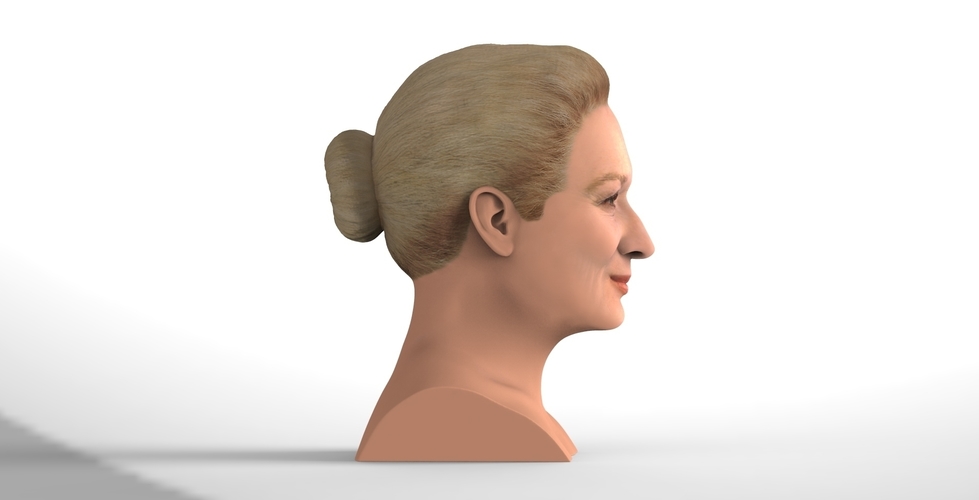 Meryl Streep bust ready for full color 3D printing 3D Print 274839