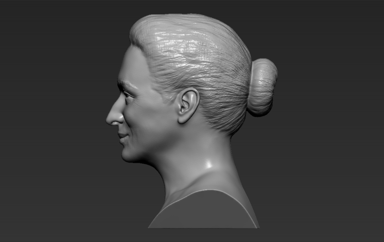 Meryl Streep bust ready for full color 3D printing 3D Print 274849