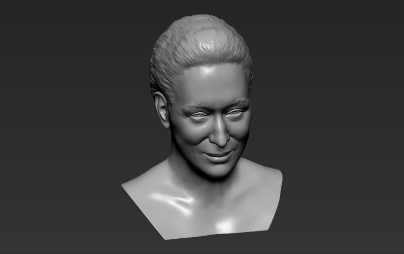 Meryl Streep bust ready for full color 3D printing 3D Print 274853