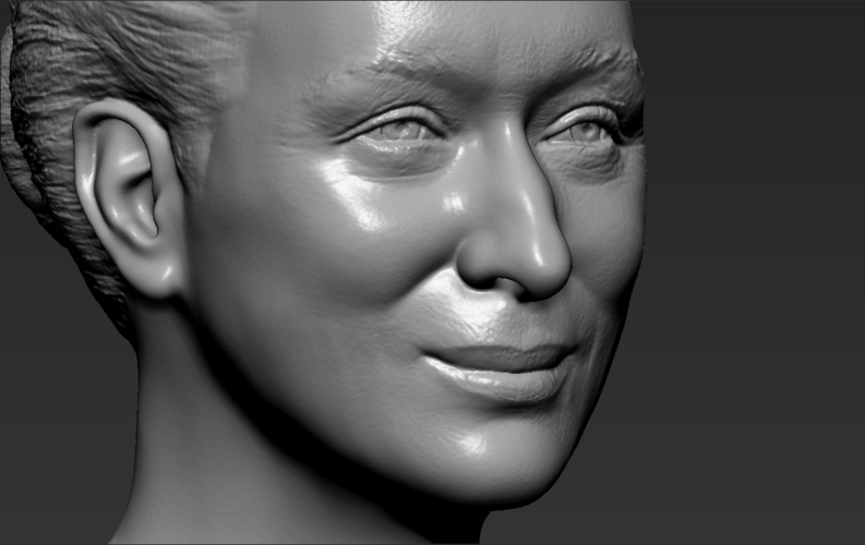 Meryl Streep bust ready for full color 3D printing 3D Print 274855