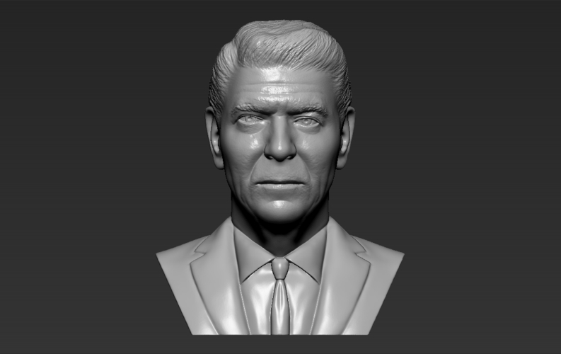 Ronald Reagan bust 3D printing ready stl obj formats 3D Print 274858