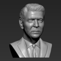 Ronald Reagan bust 3D printing ready stl obj formats - Thumbnail 10