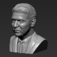 Ronald Reagan bust 3D printing ready stl obj formats - Thumbnail 12