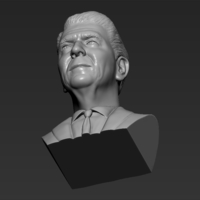 Ronald Reagan bust 3D printing ready stl obj formats - Thumbnail 15