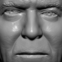 Ronald Reagan bust 3D printing ready stl obj formats - Thumbnail 16