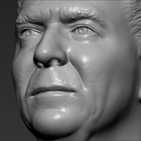 Ronald Reagan bust 3D printing ready stl obj formats - Thumbnail 18
