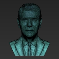 Ronald Reagan bust 3D printing ready stl obj formats - Thumbnail 22