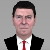 Small Ronald Reagan bust ready for full color 3D printing 3D Printing 274881