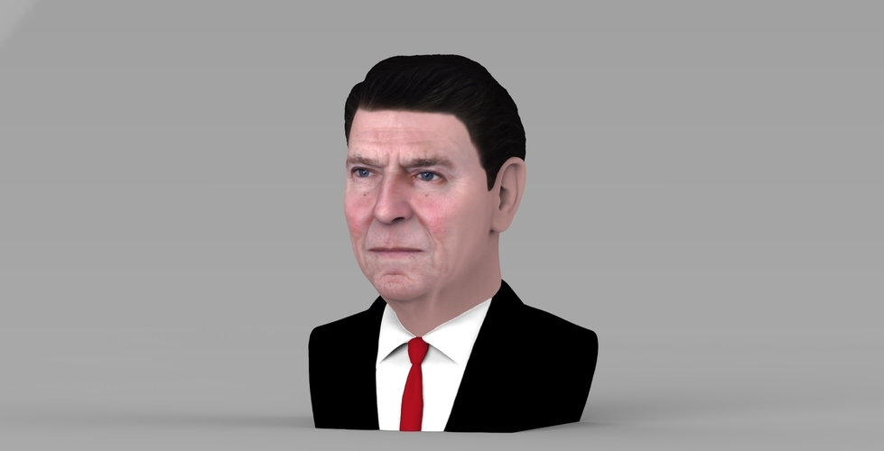 Ronald Reagan bust ready for full color 3D printing 3D Print 274882