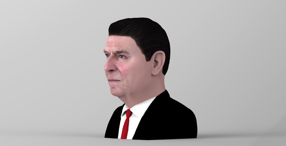 Ronald Reagan bust ready for full color 3D printing 3D Print 274883