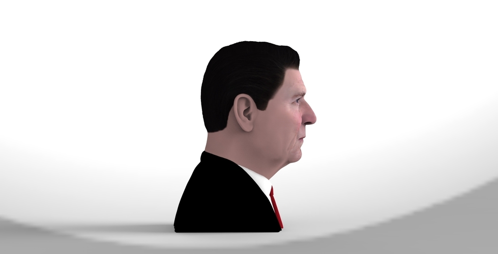 Ronald Reagan bust ready for full color 3D printing 3D Print 274884