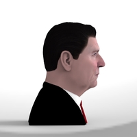 Ronald Reagan bust ready for full color 3D printing - Thumbnail 4