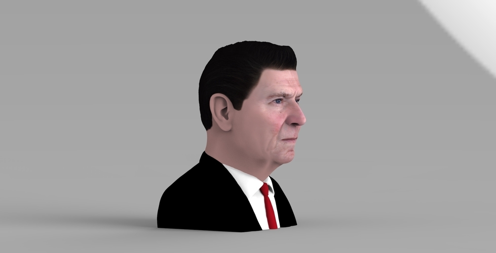 Ronald Reagan bust ready for full color 3D printing 3D Print 274885