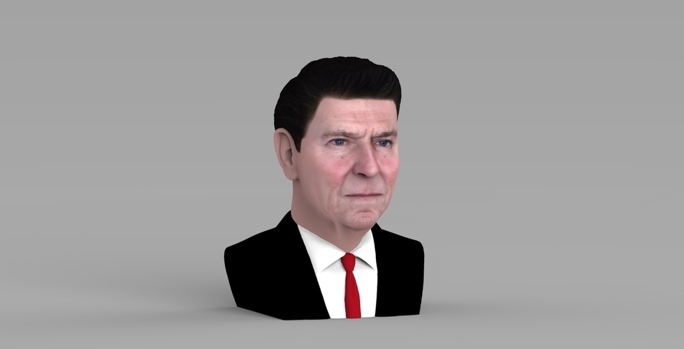 Ronald Reagan bust ready for full color 3D printing 3D Print 274886