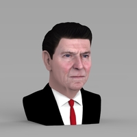 Ronald Reagan bust ready for full color 3D printing - Thumbnail 6