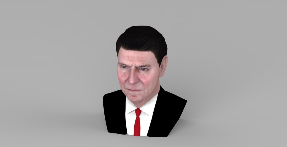 Ronald Reagan bust ready for full color 3D printing 3D Print 274887