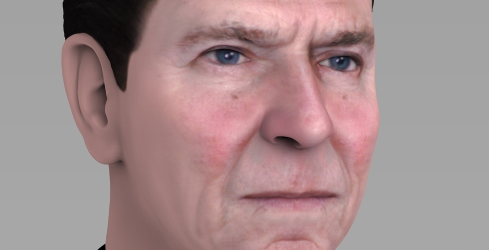 Ronald Reagan bust ready for full color 3D printing 3D Print 274889