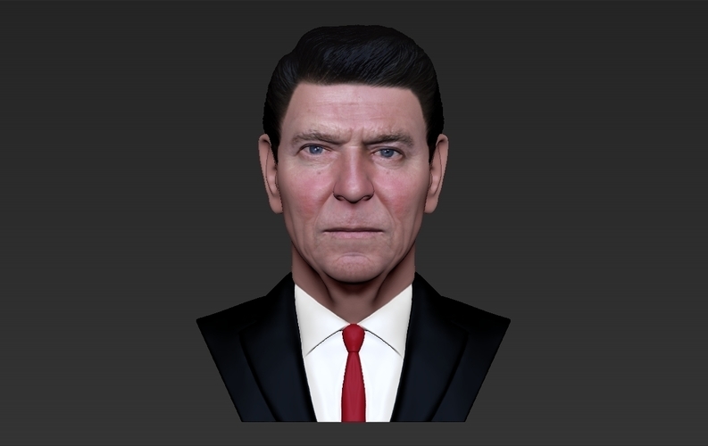 Ronald Reagan bust ready for full color 3D printing 3D Print 274890