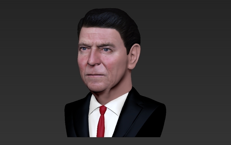 Ronald Reagan bust ready for full color 3D printing 3D Print 274891