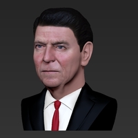 Ronald Reagan bust ready for full color 3D printing - Thumbnail 11
