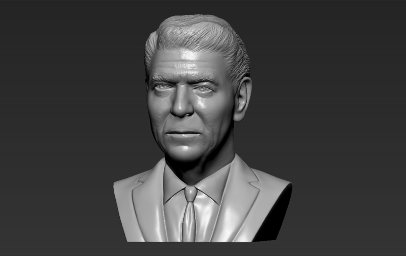 Ronald Reagan bust ready for full color 3D printing 3D Print 274906