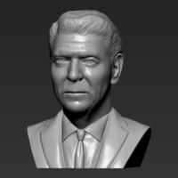 Ronald Reagan bust ready for full color 3D printing - Thumbnail 14