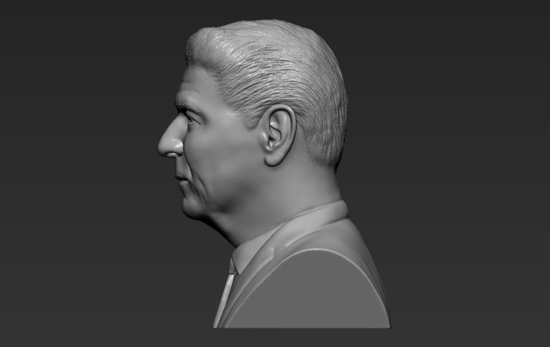 Ronald Reagan bust ready for full color 3D printing 3D Print 274908