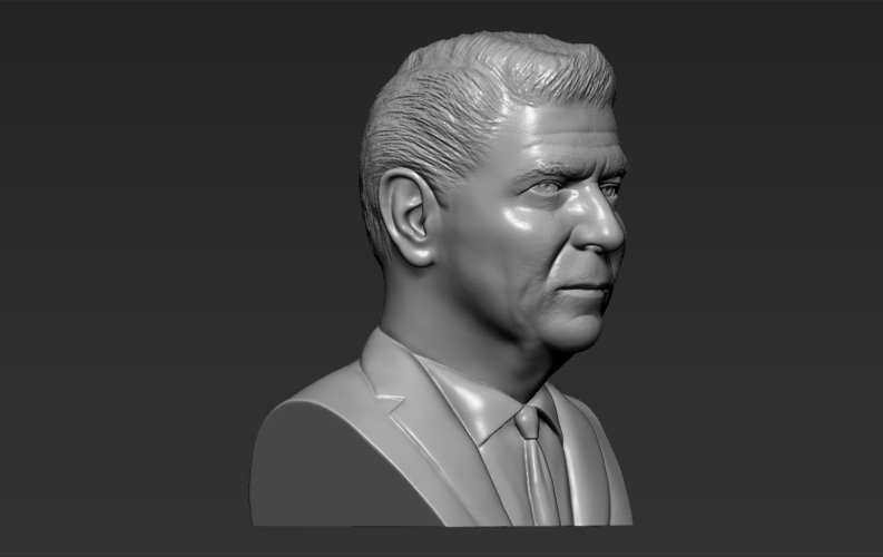 Ronald Reagan bust ready for full color 3D printing 3D Print 274909