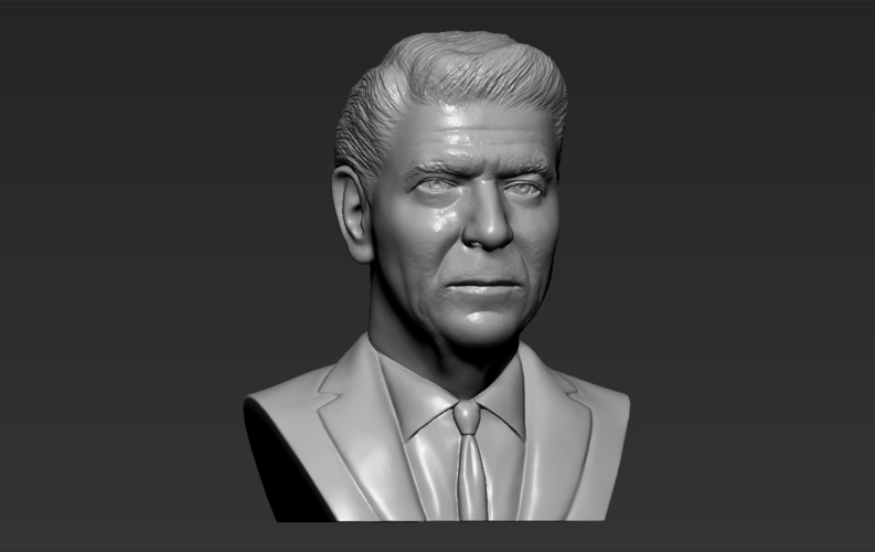 Ronald Reagan bust ready for full color 3D printing 3D Print 274910