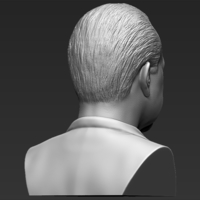 Richard Nixon bust 3D printing ready stl obj formats - Thumbnail 7