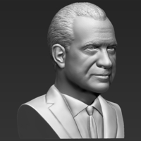 Richard Nixon bust 3D printing ready stl obj formats - Thumbnail 9