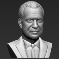 Richard Nixon bust 3D printing ready stl obj formats - Thumbnail 10
