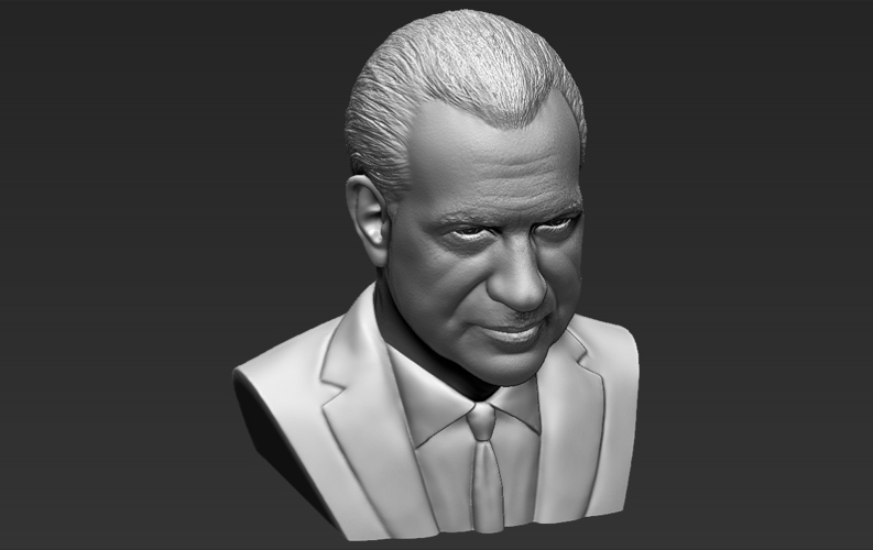 Richard Nixon bust 3D printing ready stl obj formats 3D Print 274928