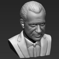 Richard Nixon bust 3D printing ready stl obj formats - Thumbnail 11