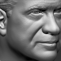 Richard Nixon bust 3D printing ready stl obj formats - Thumbnail 17
